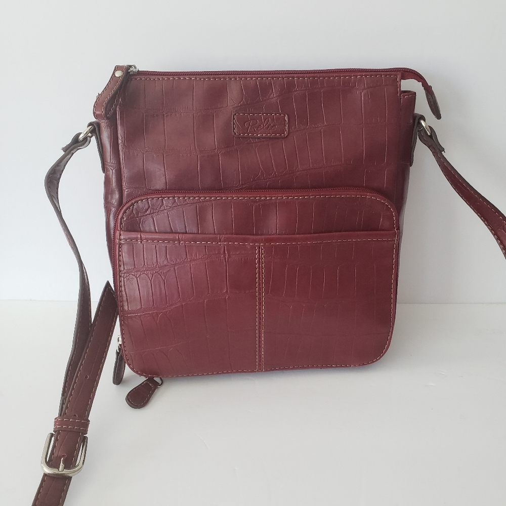 Relic burgundy color crossbody bag purse
